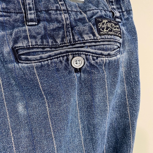 Polo Ralph Lauren Women's Thin Stripe Blue Jeans Size 6 - Picture 8 of 15